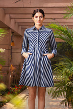 Patterned Striped Dress